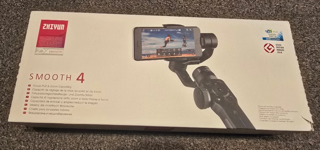 Zhiyun Smooth 4 Gimbal voor Smartphone, Enlèvement, Comme neuf, Cardan, Zhiyun