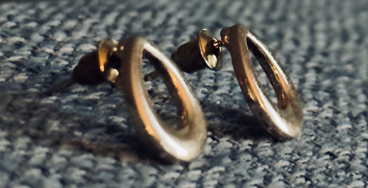 Boucles d’oreilles, dorées, Enlèvement ou Envoi, Neuf