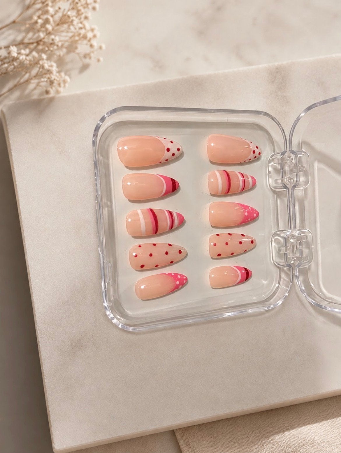 Zelfgemaakte press on nagels, Overige kleuren, Nieuw, Ophalen of Verzenden, Accessoires