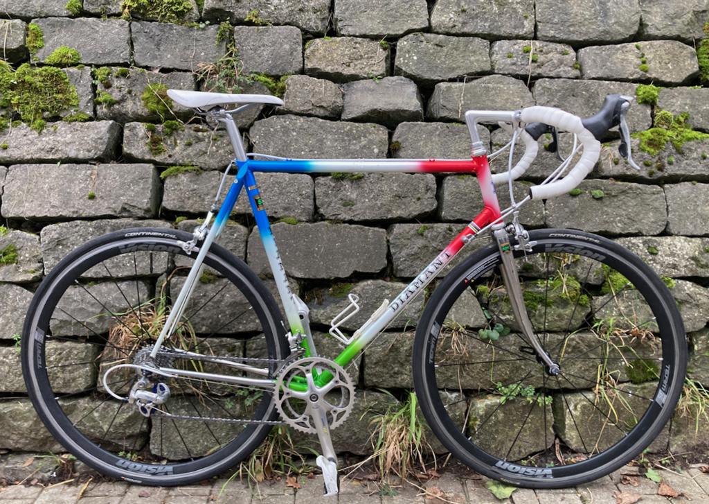 vélo de course 3neo-retro" Diamant, taille 58cc, 2x9vitesses, Enlèvement, Comme neuf, Acier