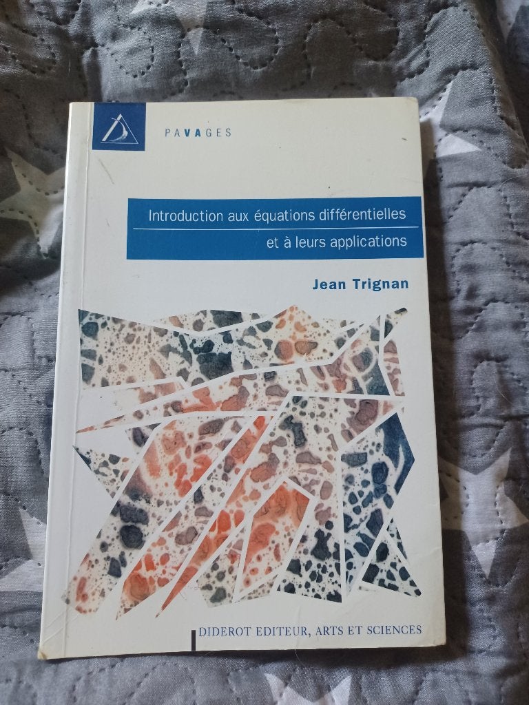 Trignan équations différentielles et à leurs applications, Livres, Enlèvement ou Envoi