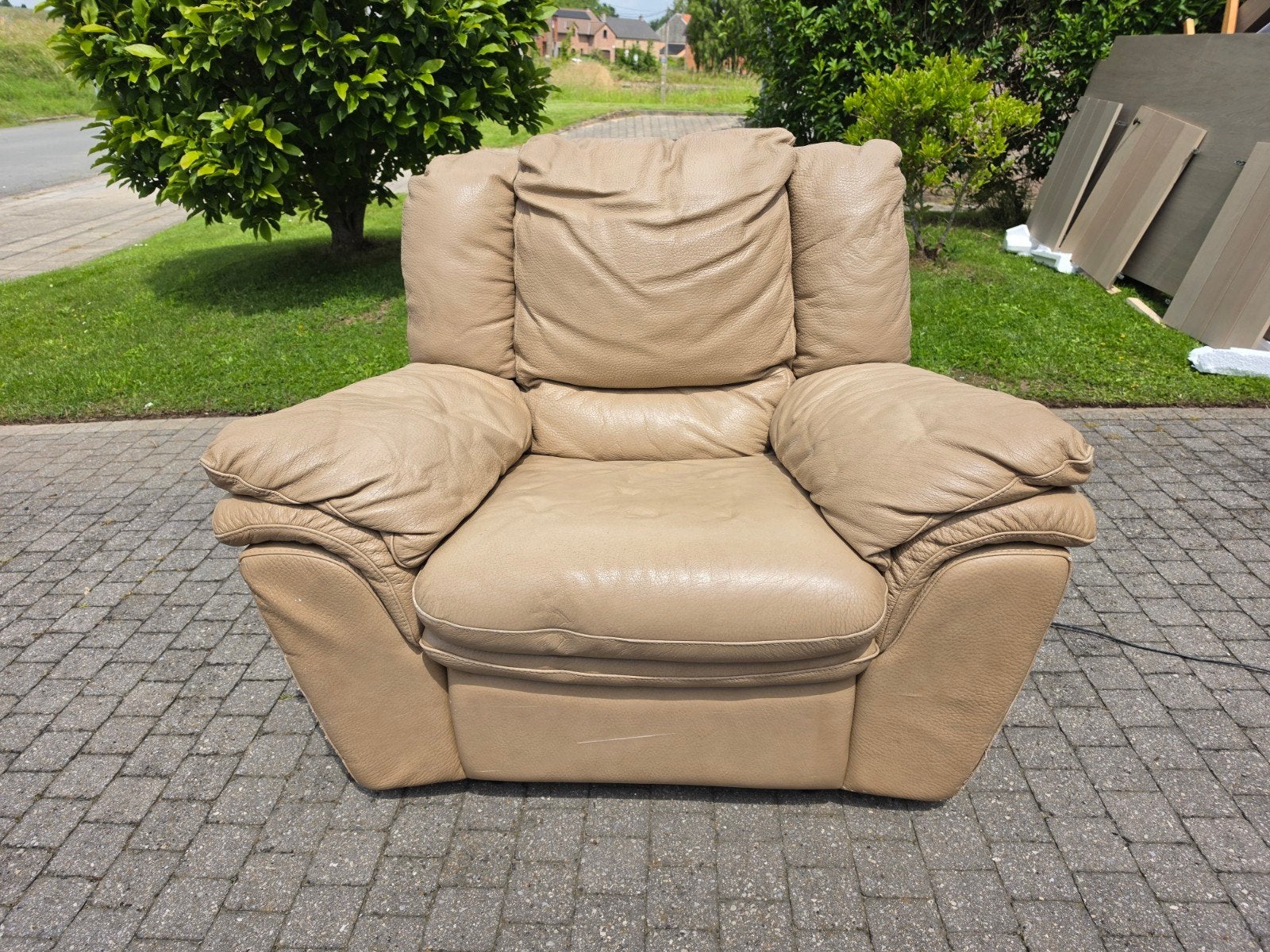 Canapé relax électrique 1 place, Maison & Meubles, Canapés | Sofas & Chaises Longues, Utilisé, Cuir, Enlèvement