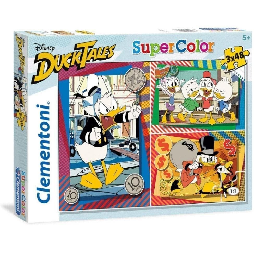 Duck Tales 3 in 1 Puzzel - 3 x 48 stukjes - Clementoni, Kinderen en Baby's, Ophalen of Verzenden, 10 tot 50 stukjes, Nieuw, 4 tot 6 jaar