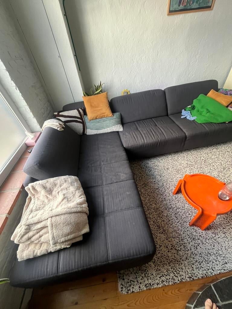 GRATIS zetel afhalen Gentbrugge, Ophalen, Gebruikt, Vierpersoons of meer, Hoekbank