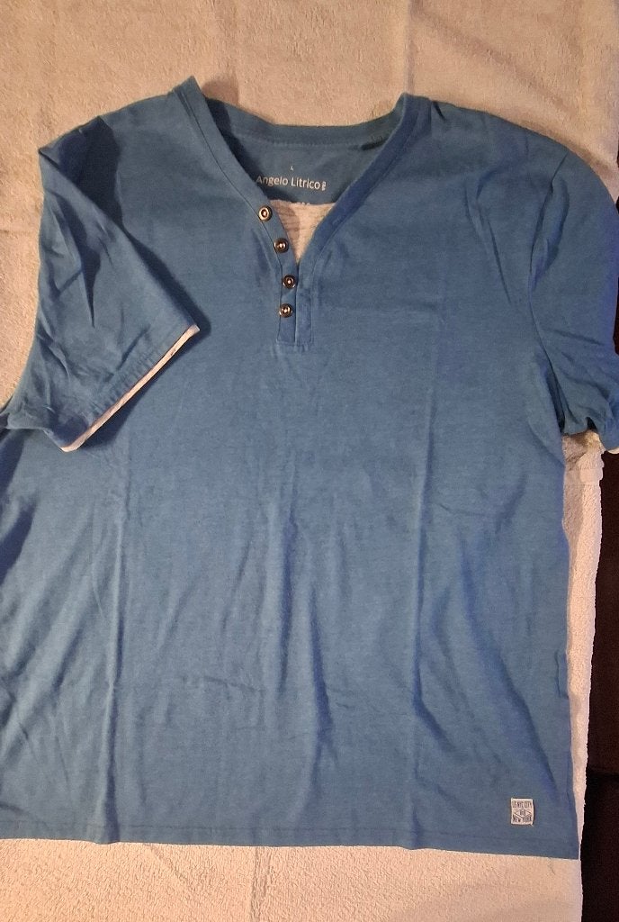 T-shirt Angelot Litrico, Vêtements | Hommes, T-shirts, Angelo Litrico, Enlèvement, Bleu, Taille 52/54 (L)