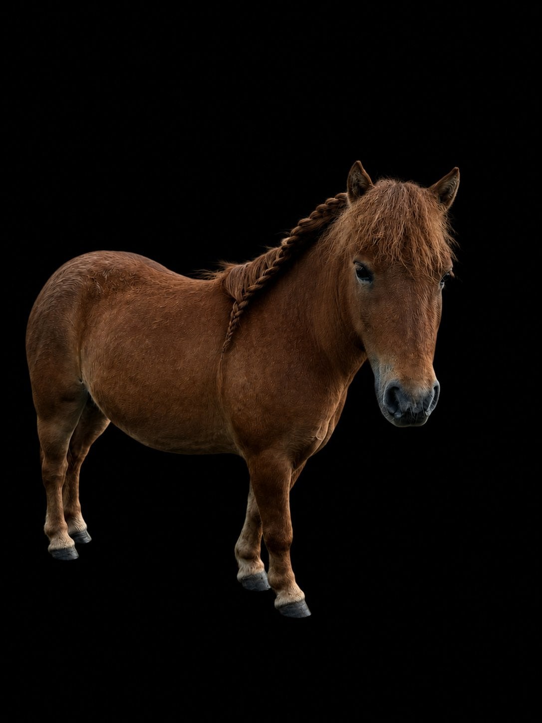 Mini shetlander âgé de 4 ans, Vermifugé, Poney d'attelage, Poney A (jusqu'à 1.17 m), Non dressé