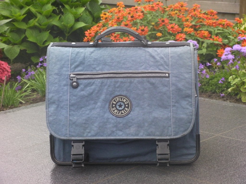 Kipling boekentas, Handtassen en Accessoires, Ophalen, Gebruikt, Blauw, Rugtas