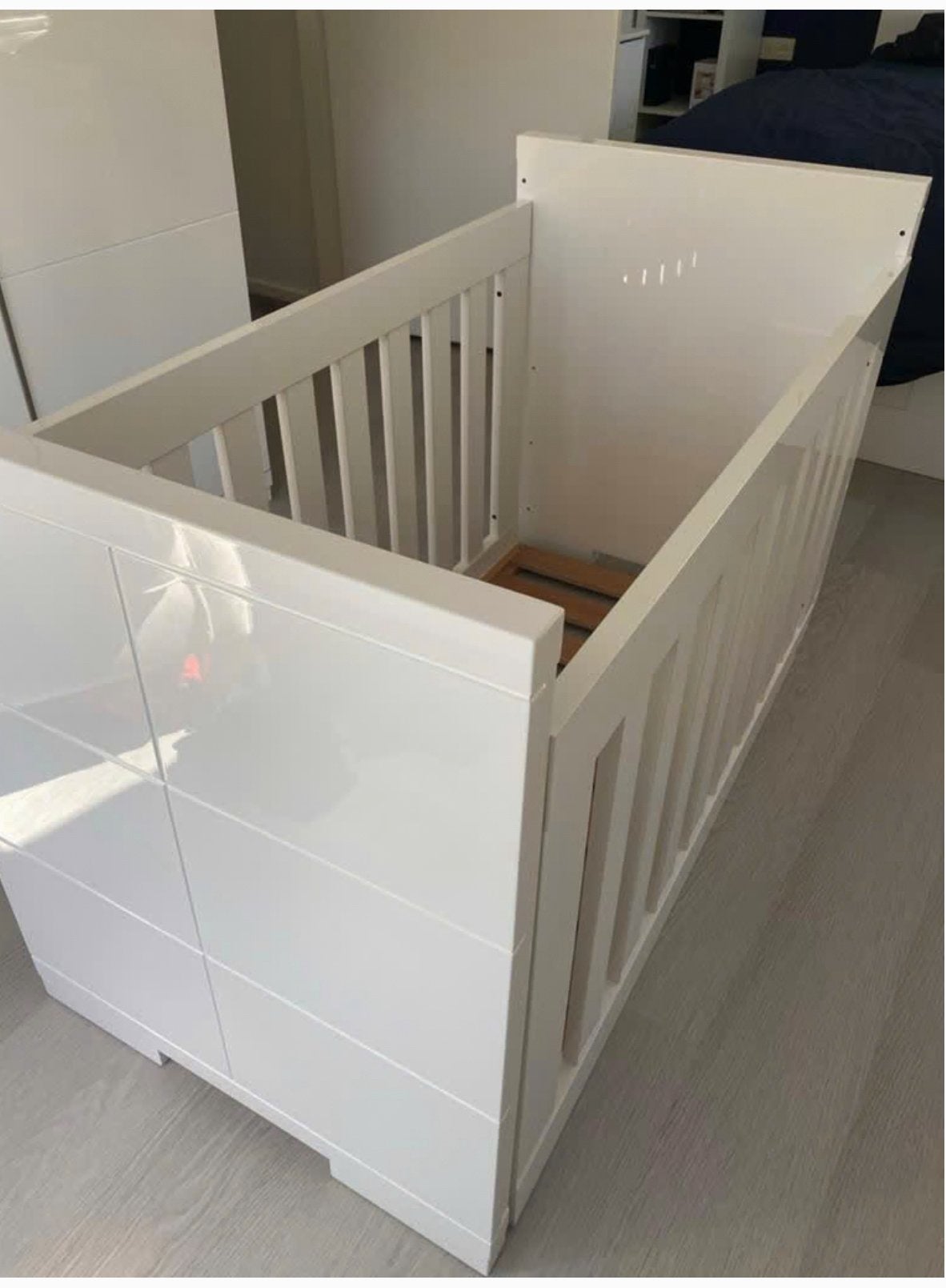 Complete Interbaby ledikant set incl. matras en lattenbodem, Kinderen en Baby's, Ophalen, Zo goed als nieuw