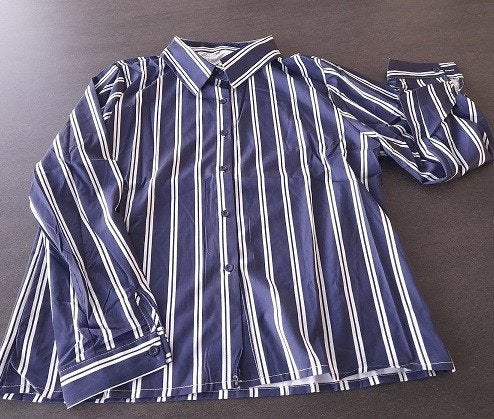 Gestreept hemd wit met blauw, Kleding | Dames, Blouses en Tunieken, Nieuw, Blauw, Ophalen of Verzenden