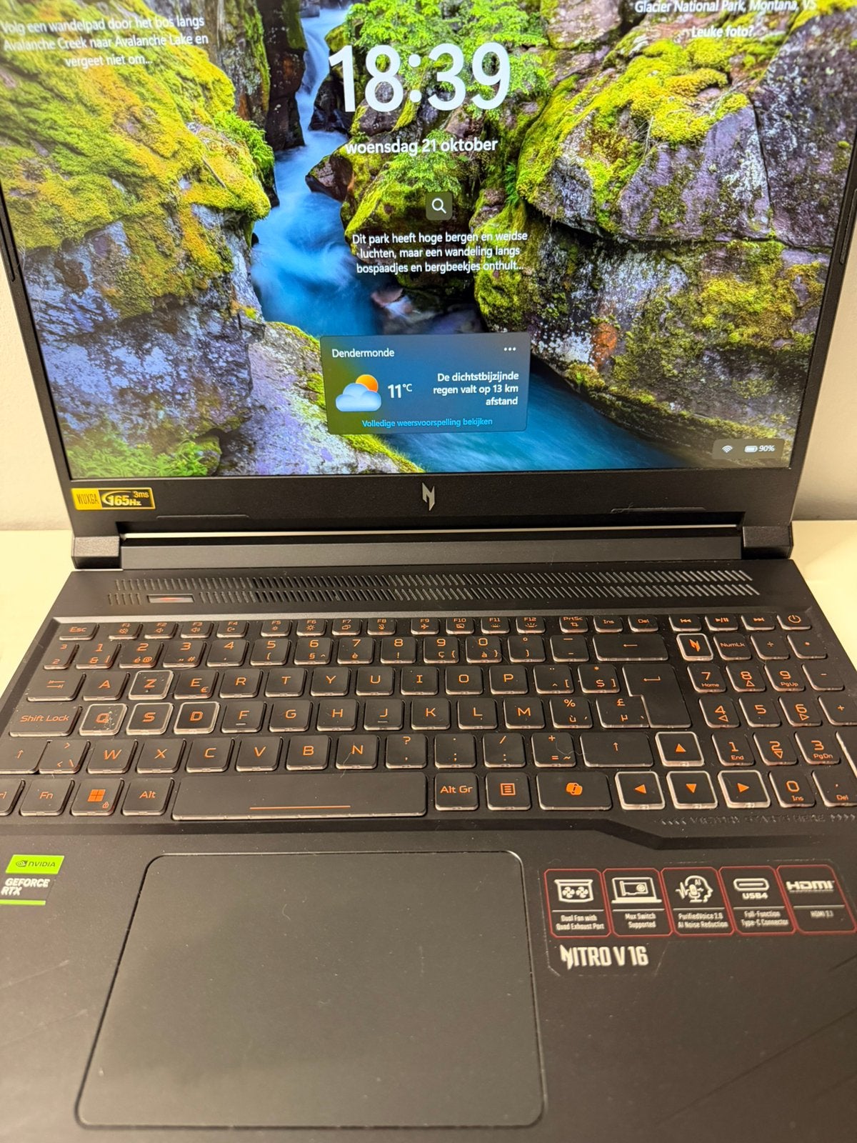 Acer Nitro V16 game-laptop, Ophalen, Zo goed als nieuw