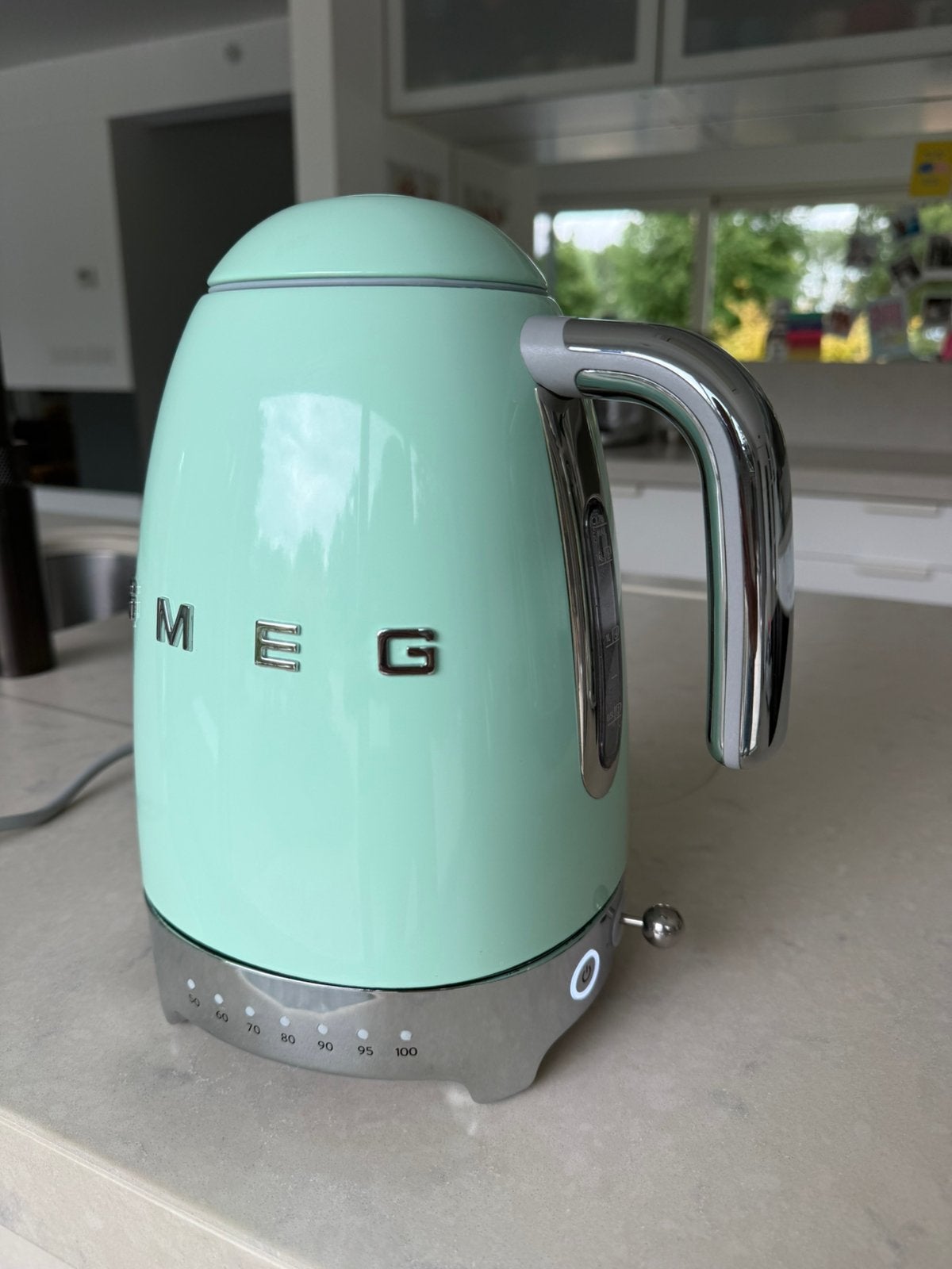 Smeg waterkoker met LED tempratuur indicatie, Elektronische apparatuur, Waterkokers, Ophalen, Zo goed als nieuw