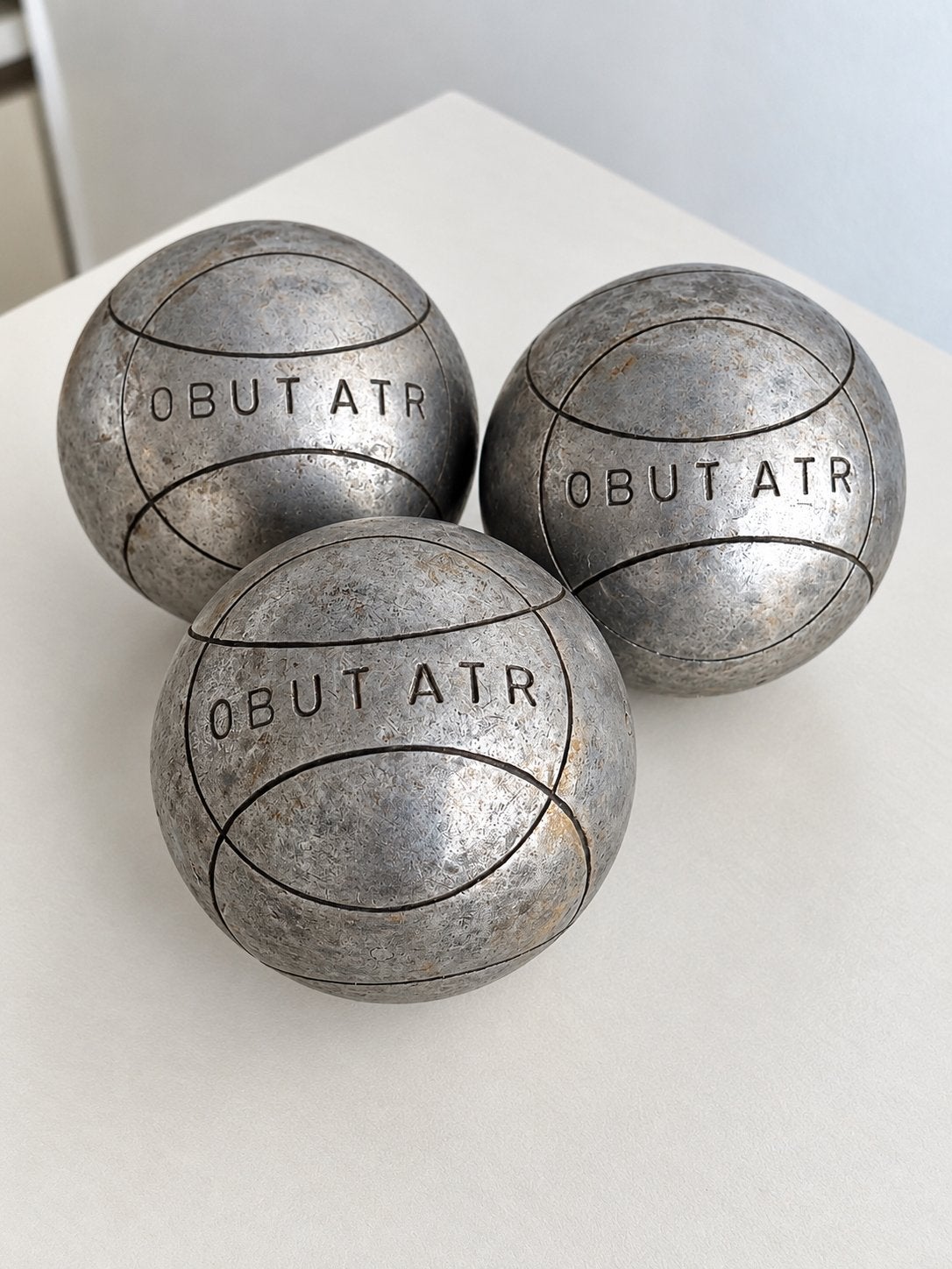 3 boules Obut ATR 690 / petanque acier tendre / triplette, Enlèvement ou Envoi, Obut, Obut, Boule