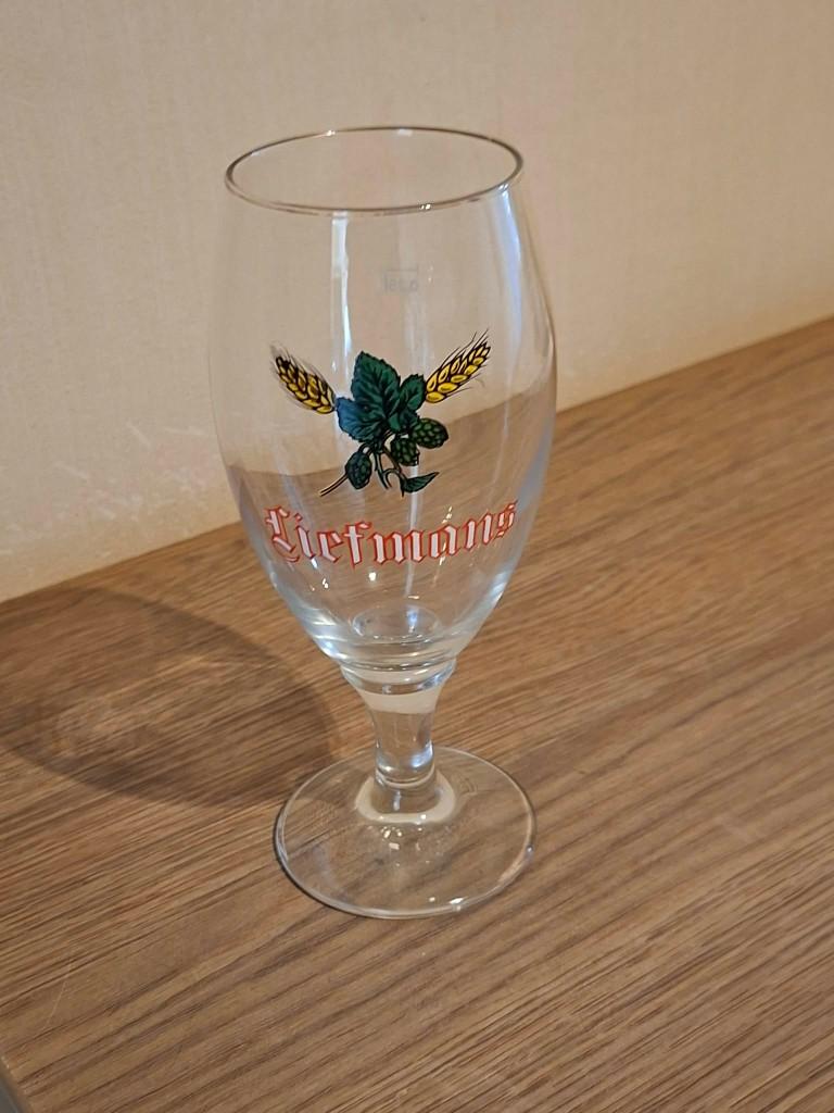 authentiek, vintage bierglas / Brouwerij Liefmans, Ophalen of Verzenden, Zo goed als nieuw, Bierglas