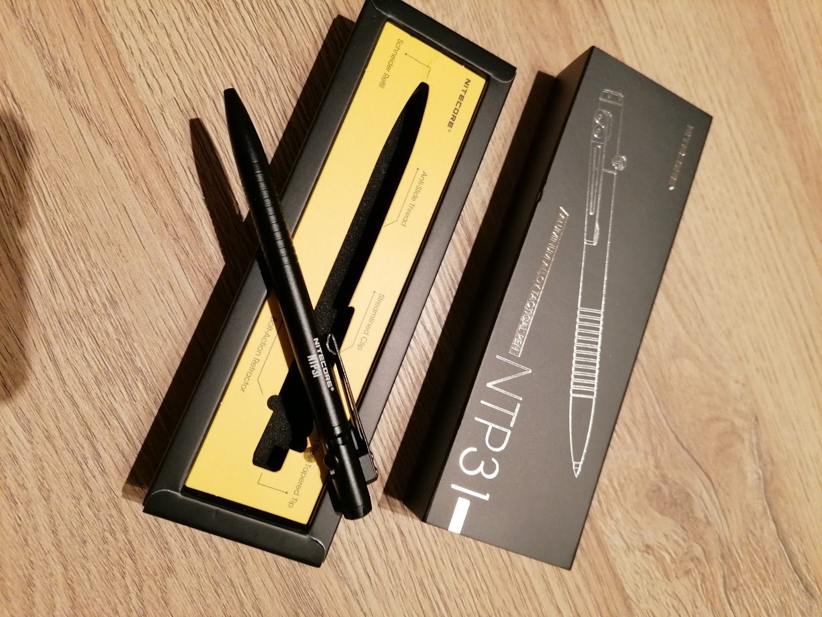 Tactische pen Zwart Nitecore NTP31 NIEUW Miskoop!!, Ophalen, Nieuw, Overige, Vechtsportbescherming