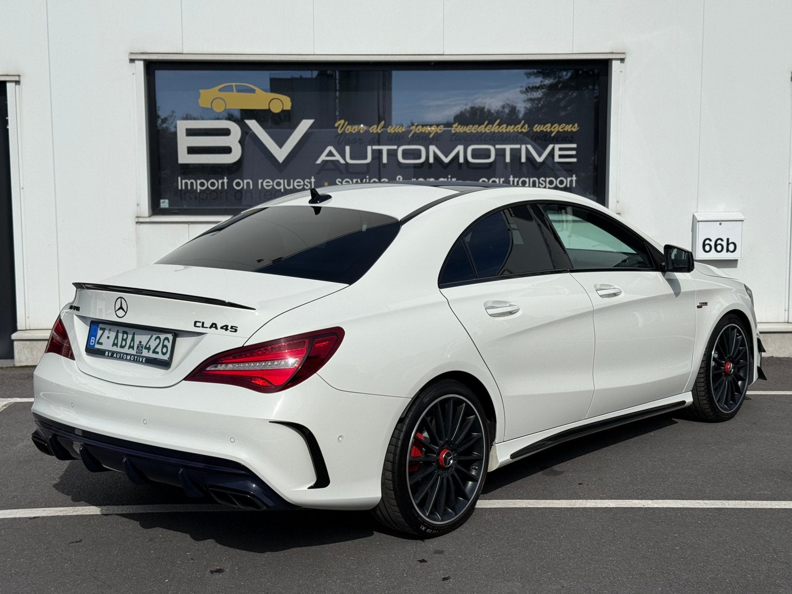 MERCEDES CLA 45 4 MATIC - PANO-  RECARO - AERO PACK, Auto's, Automaat, 4 cilinders, Wit, Bedrijf