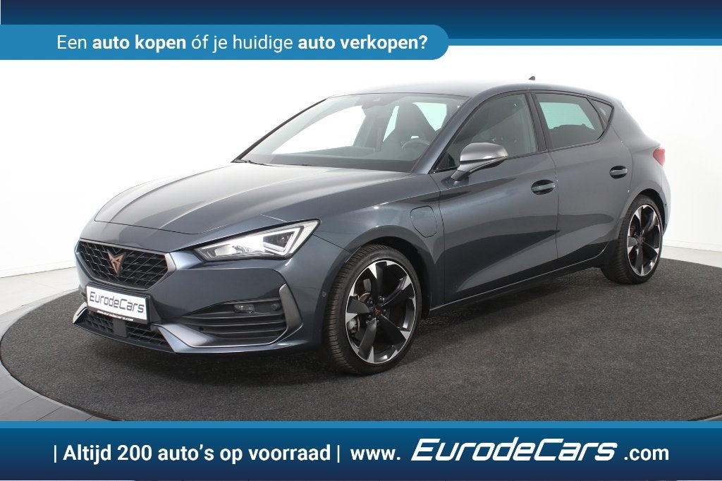 Cupra Leon 1.4 TSI e-Hybrid *1er propriétaire*Cuir*Navi*, 1395 cm³, Argent ou Gris, Euro 6, Entreprise
