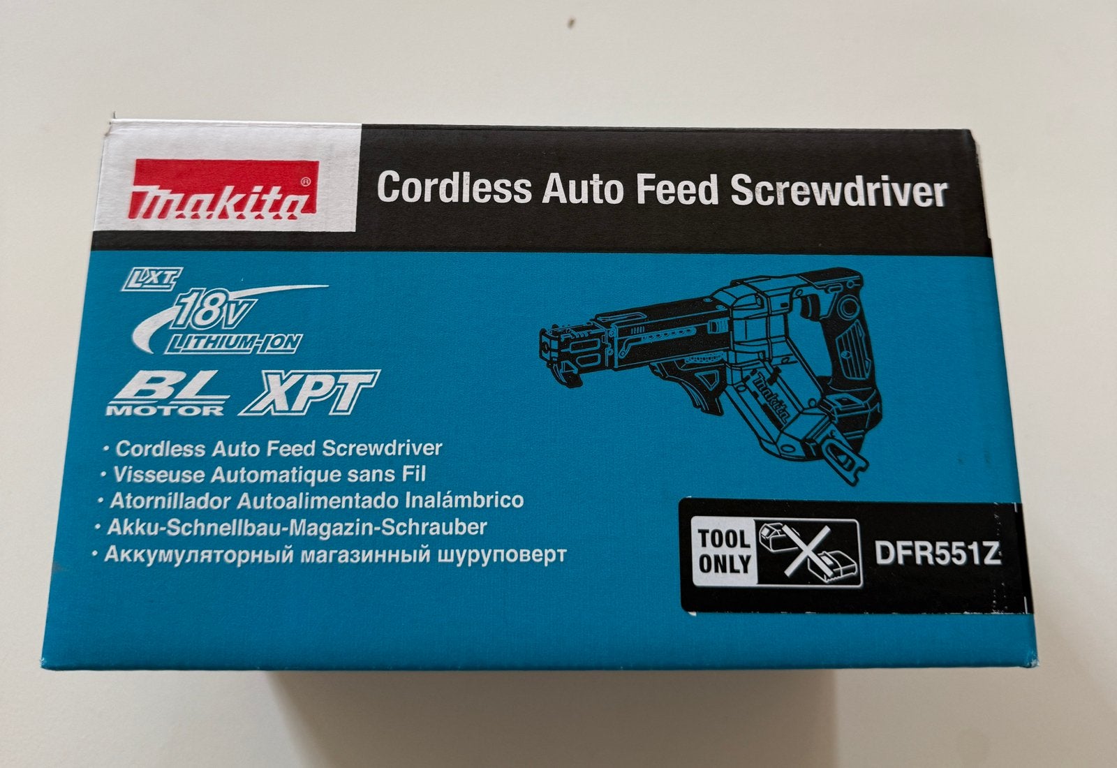 Visseuse Makita DFR551Z automatique comme neuf, Bricolage & Construction, Enlèvement, Comme neuf