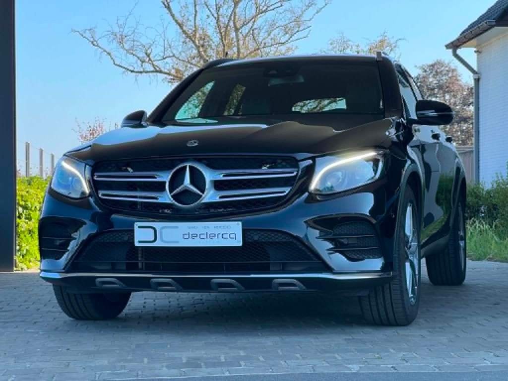 Mercedes GLC 220 d 4M 2018 AMG Automaat, Auto's, Automaat, 4 cilinders, Zwart, Navigatiesysteem