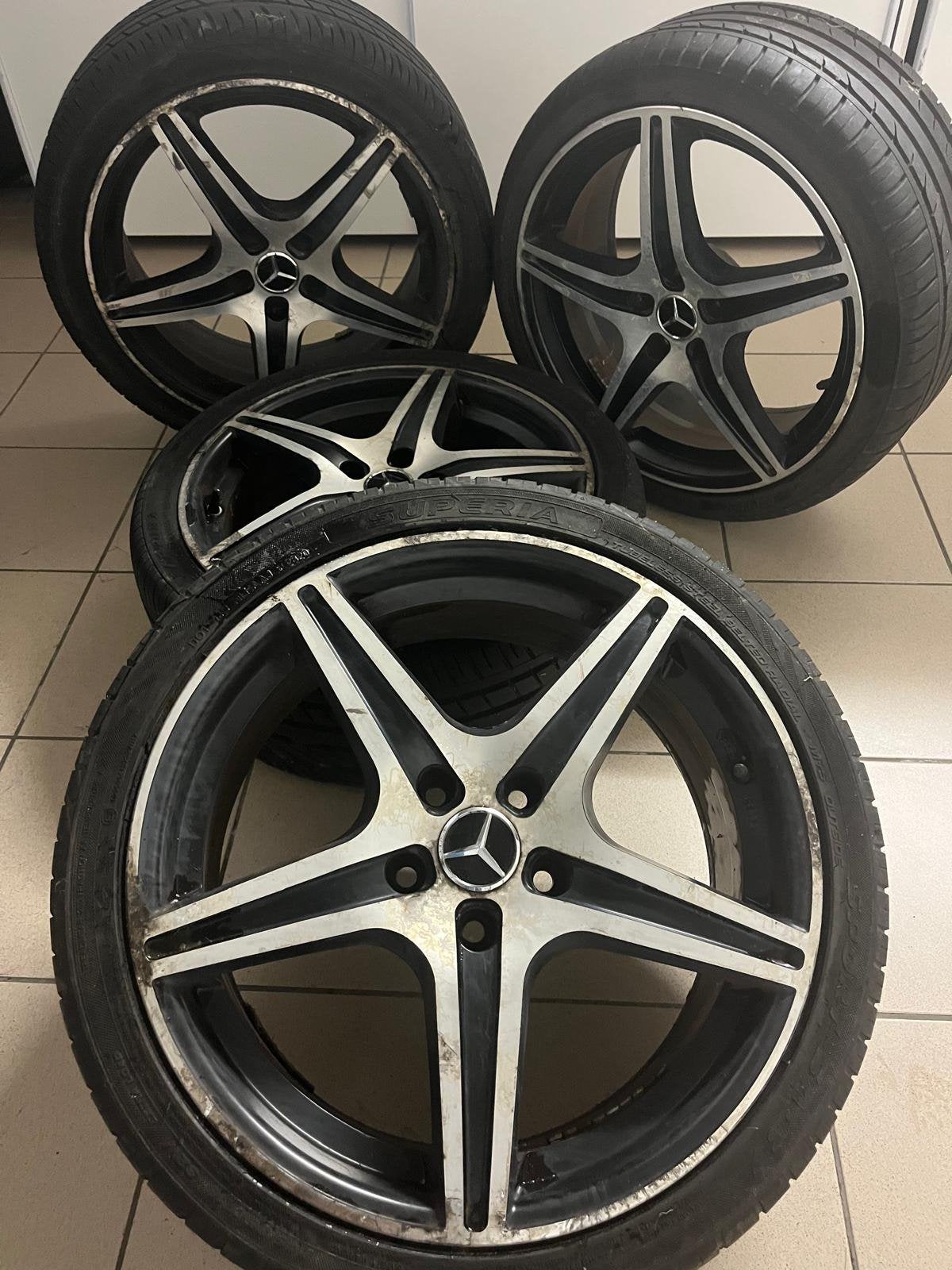 Mercedes AMG velgen 19 inch – origineel, Auto-onderdelen, Banden en Velgen, Band(en), 19 inch, Ophalen of Verzenden