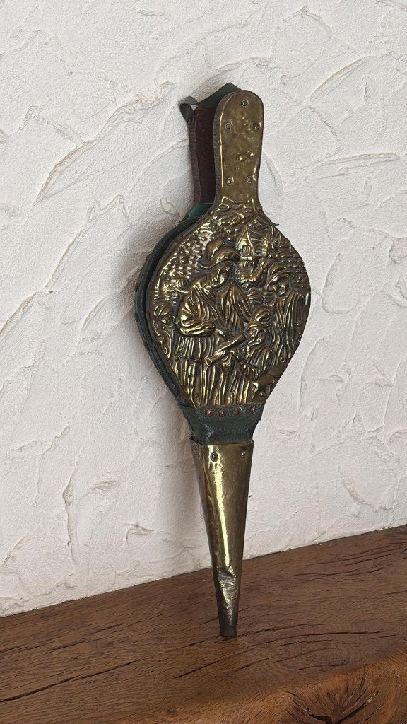 Franse vintage haardbalg, Ophalen, Zo goed als nieuw, Vintage