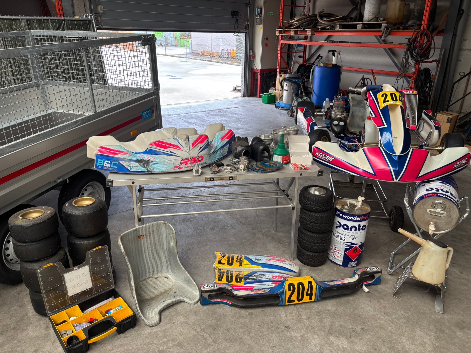 Cadre de kart 125cc, Sports & Fitness, Karting, Enlèvement, Comme neuf, Kart