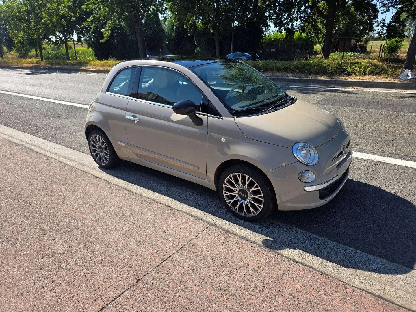 Fiat 500 1.2i La petite Robe noire MTA AUTOMAAT 1EIG. ZEER, Auto's, Fiat, Automaat, 4 zetels, Gebruikt, 4 cilinders