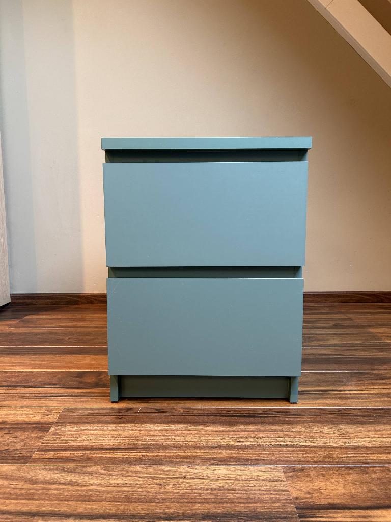Nachtkastje blauw, Ophalen, Zo goed als nieuw, 45 tot 65 cm, Minder dan 55 cm