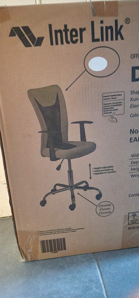 chaise de bureau neuve emballée, Enlèvement, Neuf, Chaise de bureau