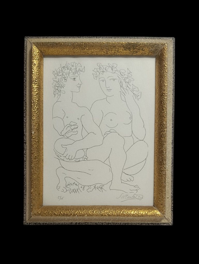 PICASSO Pablo (1881-1973):, Antiquités & Art, Art | Eaux-fortes & Gravures, Gravure, Numéroté, Signé, Encadré, Avec texte, Original