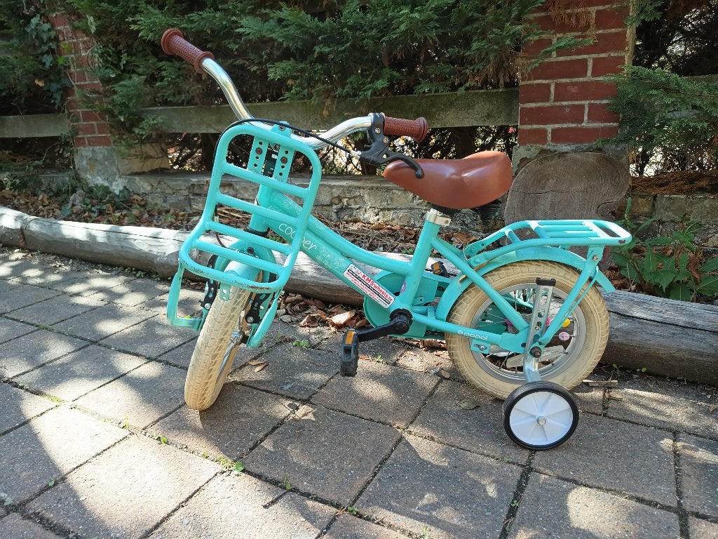 kinderfiets, Frein sur jante, Stabilisateurs, Enlèvement, Comme neuf