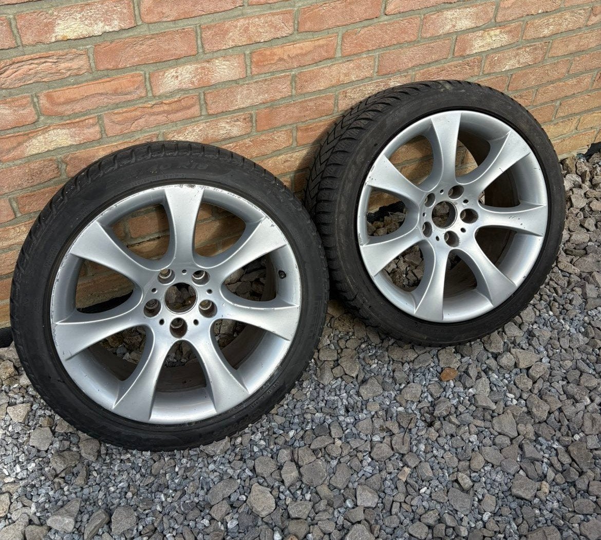2 x jantes BMW E60 + pneus, Autos : Pièces & Accessoires, Enlèvement, 18 pouces, Pneu(s)
