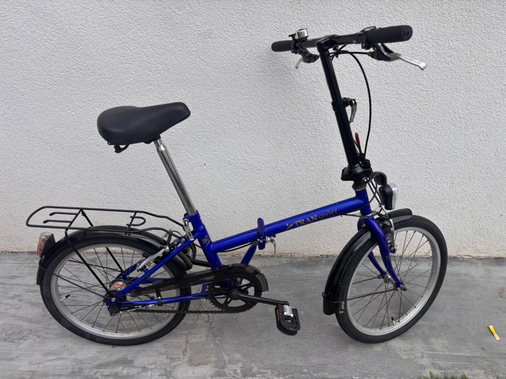 Plooifiets, Fietsen en Brommers, Fietsen | Vouwfietsen, Velgrem, Versnellingen, Zo goed als nieuw, Totaal opvouwbaar