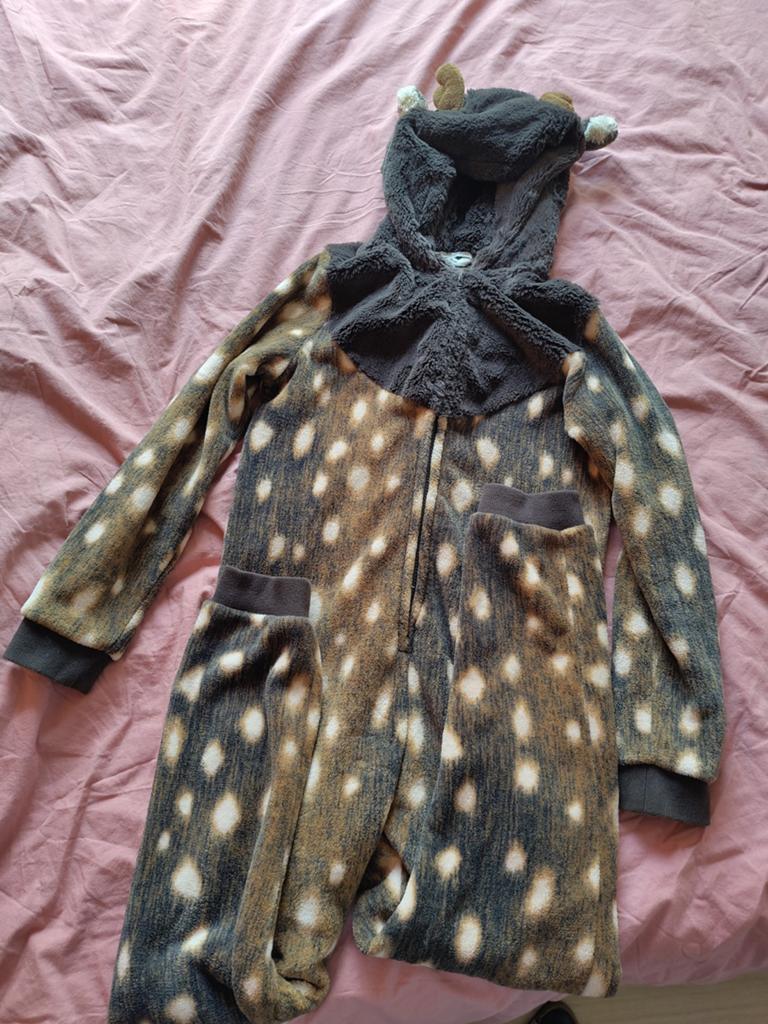 Onesie rendier 152, Nacht- of Onderkleding, Gebruikt, Ophalen of Verzenden, JBC.