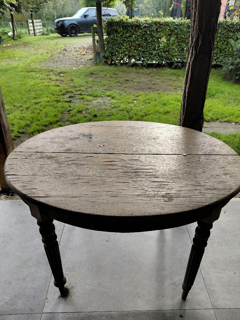Antiek houten tafeltje, Ophalen
