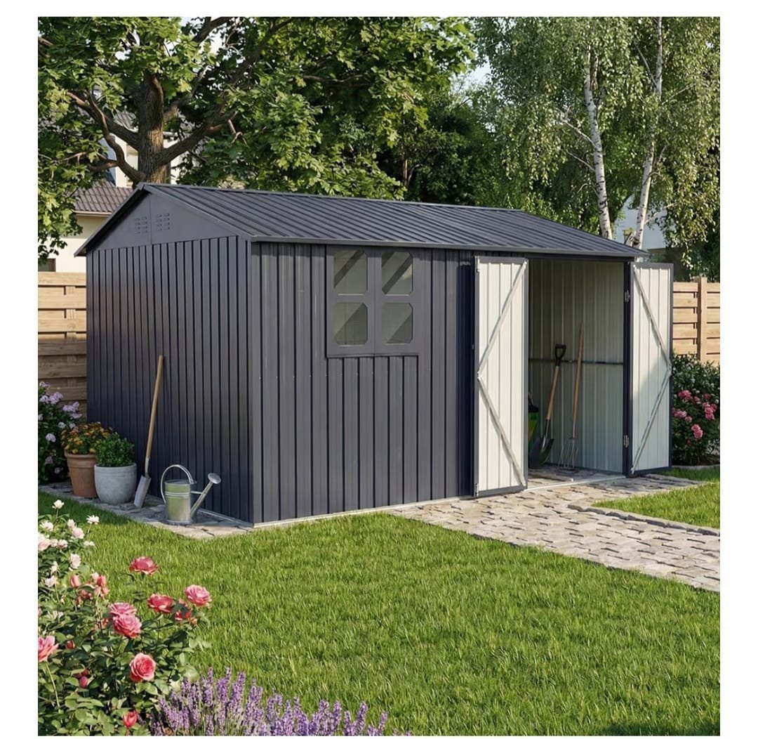 Abri de jardin robuste et spacieux – 11,3 m² (Volume 22,7 m, Enlèvement ou Envoi, Comme neuf, Abri de jardin
