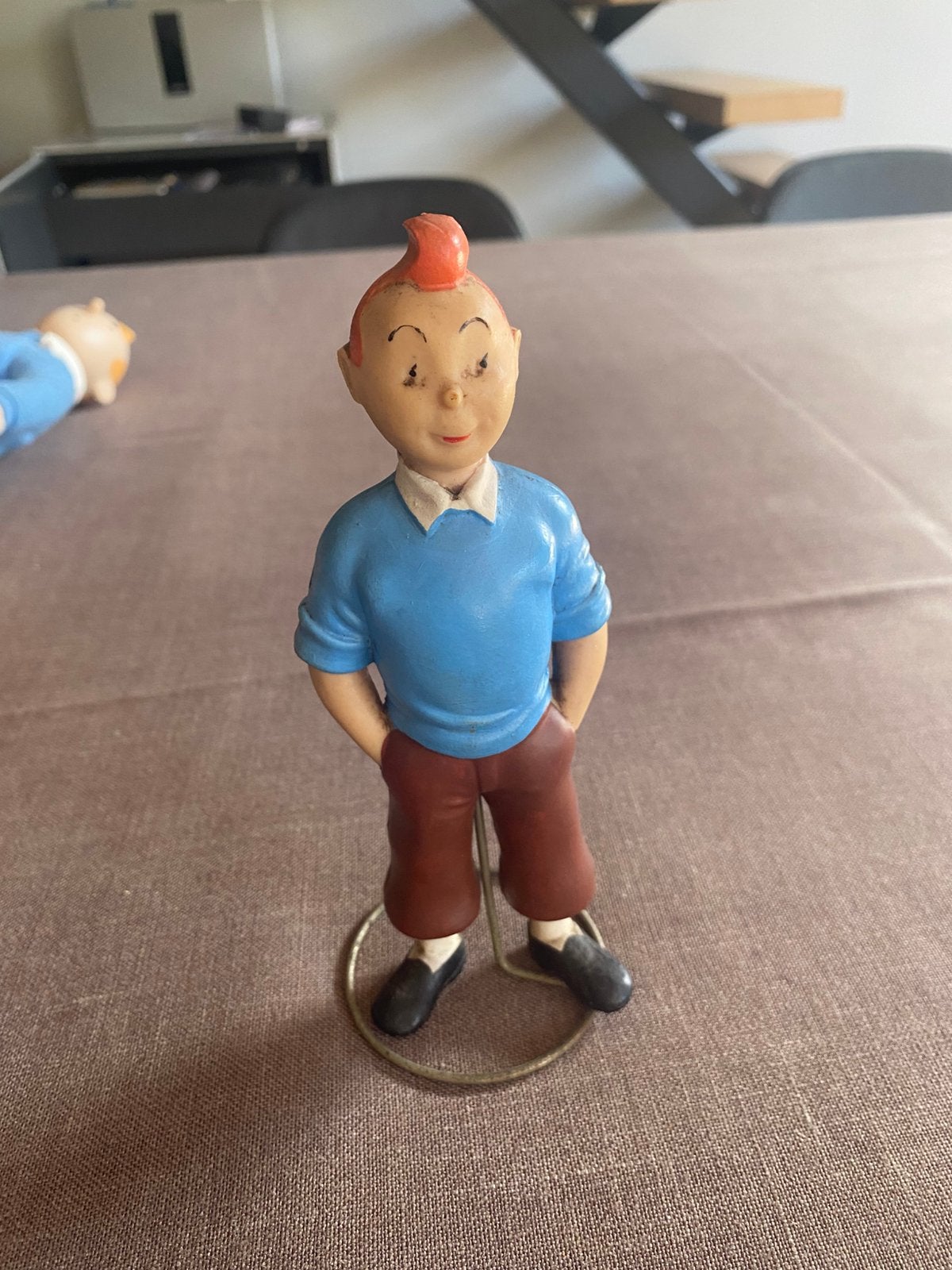 2 poupées TINTIN et DUPONT et un pouet Tintin des années 50, Collections, Enlèvement ou Envoi, Tintin, Utilisé, Statue ou Figurine