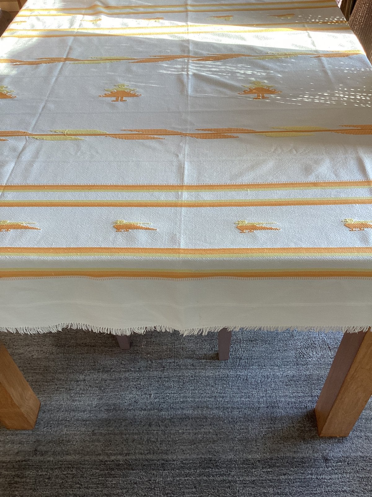 Nappe brodée + 6 serviettes, Nappe, Enlèvement ou Envoi, Comme neuf