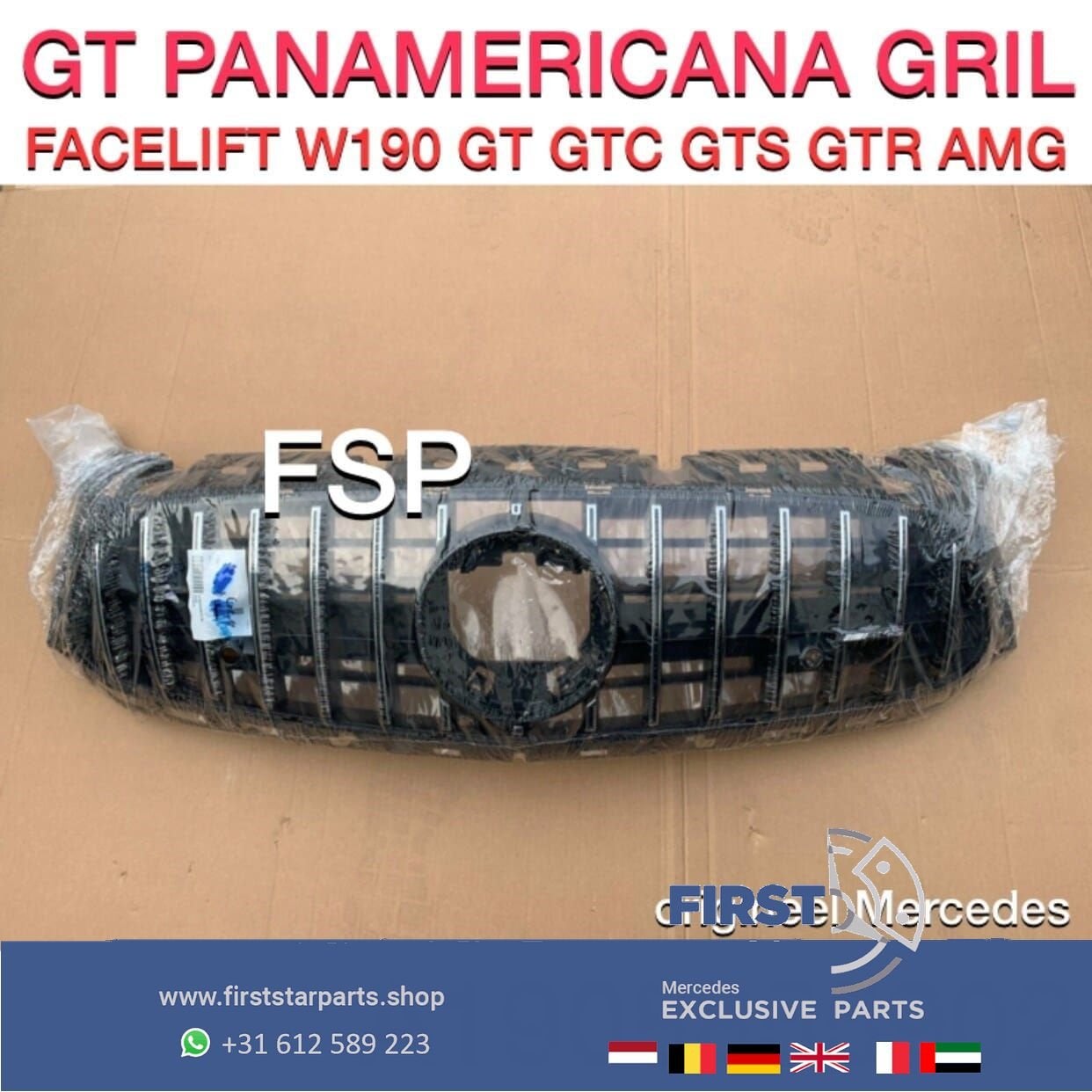 A1908855902 W190 PANAMERICANA GRIL GT GTC GTS GTR FACELIFT O, Utilisé, -, -, Enlèvement ou Envoi