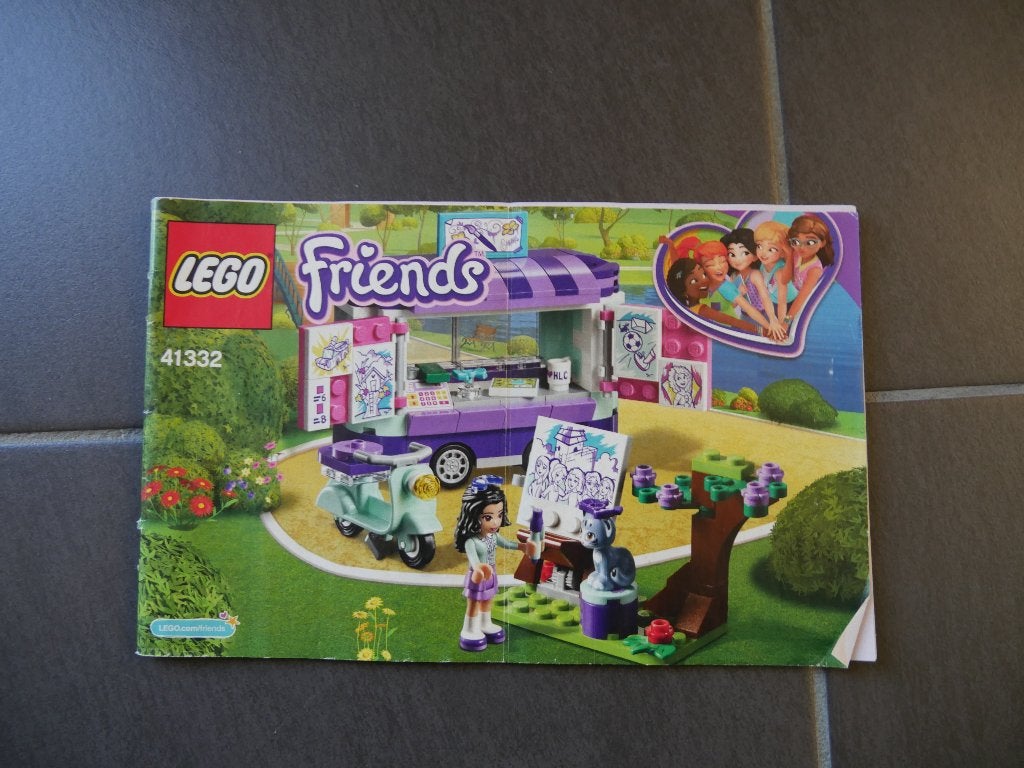 Lego friends 41332 Emma's Kunstkraam, Enfants & Bébés, Jouets | Duplo & Lego, Utilisé, Lego, Ensemble complet, Complet, Boîte incluse