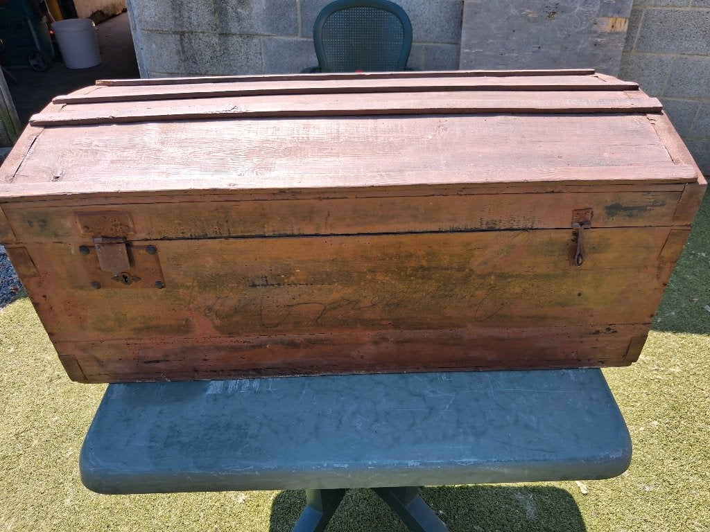 Oude dekenkist, Ophalen, Minder dan 50 cm, Gebruikt, 50 tot 100 cm