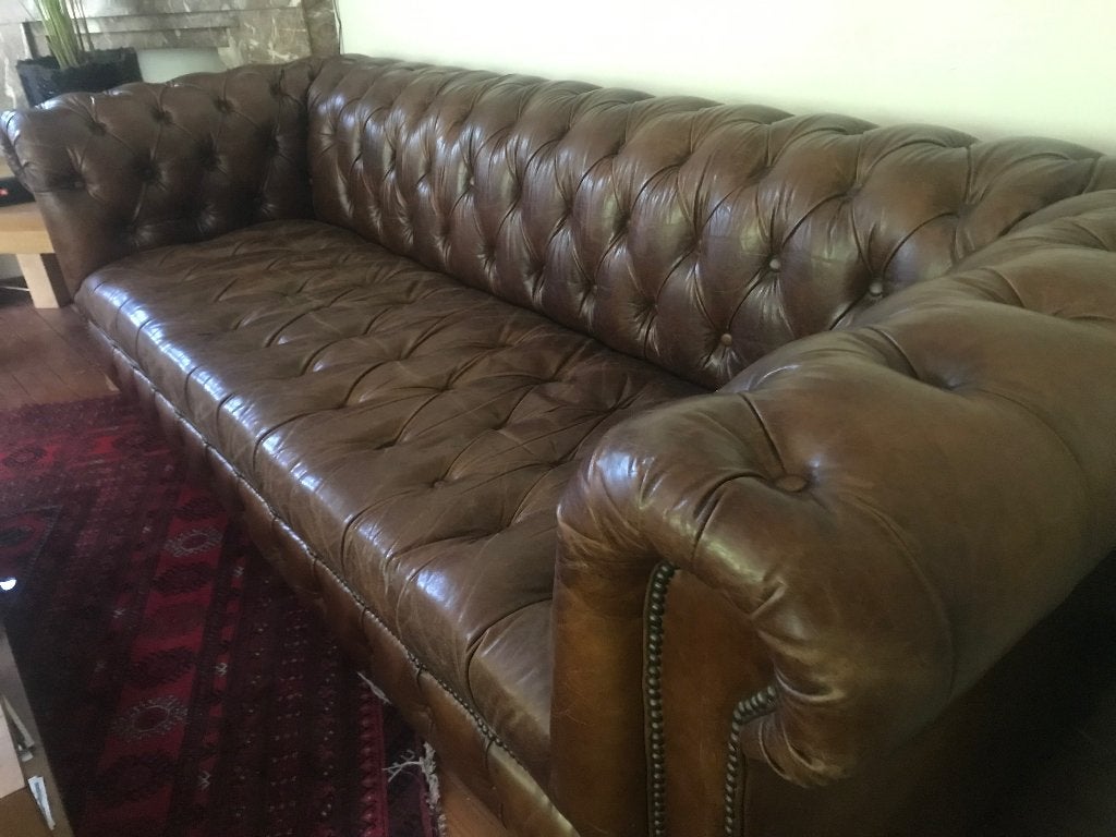 Chesterfield zetel, Ophalen, 250 tot 300 cm, Gebruikt, Chesterfield