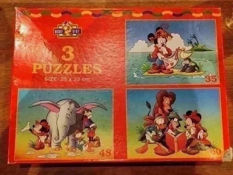 Puzzels mickey mouse, Kinderen en Baby's, Ophalen of Verzenden, 10 tot 50 stukjes, Zo goed als nieuw, 4 tot 6 jaar