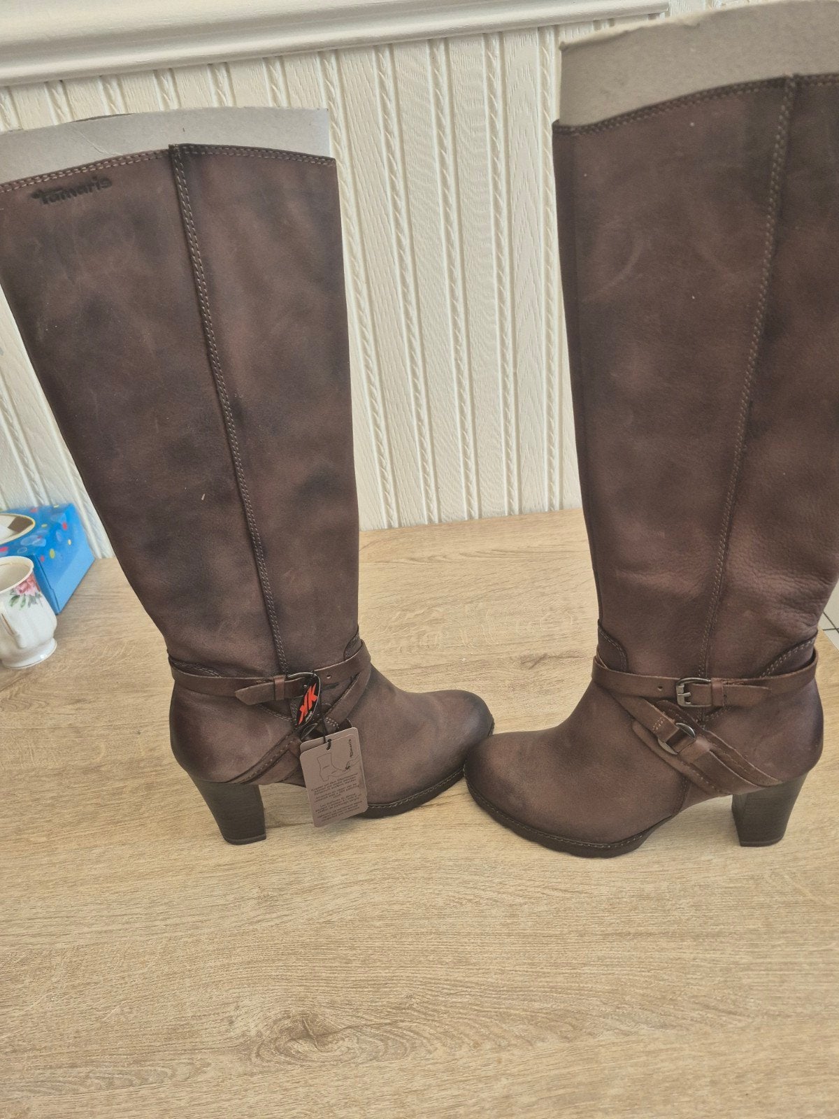 laarsen nog nieuw in doos, Tamaris, Brun, Enlèvement, Bottes hautes