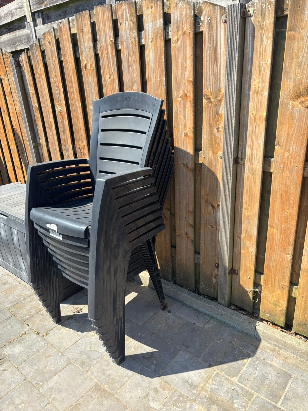 6 tuinstoelen - Jardin, Enlèvement, Utilisé, Synthétique