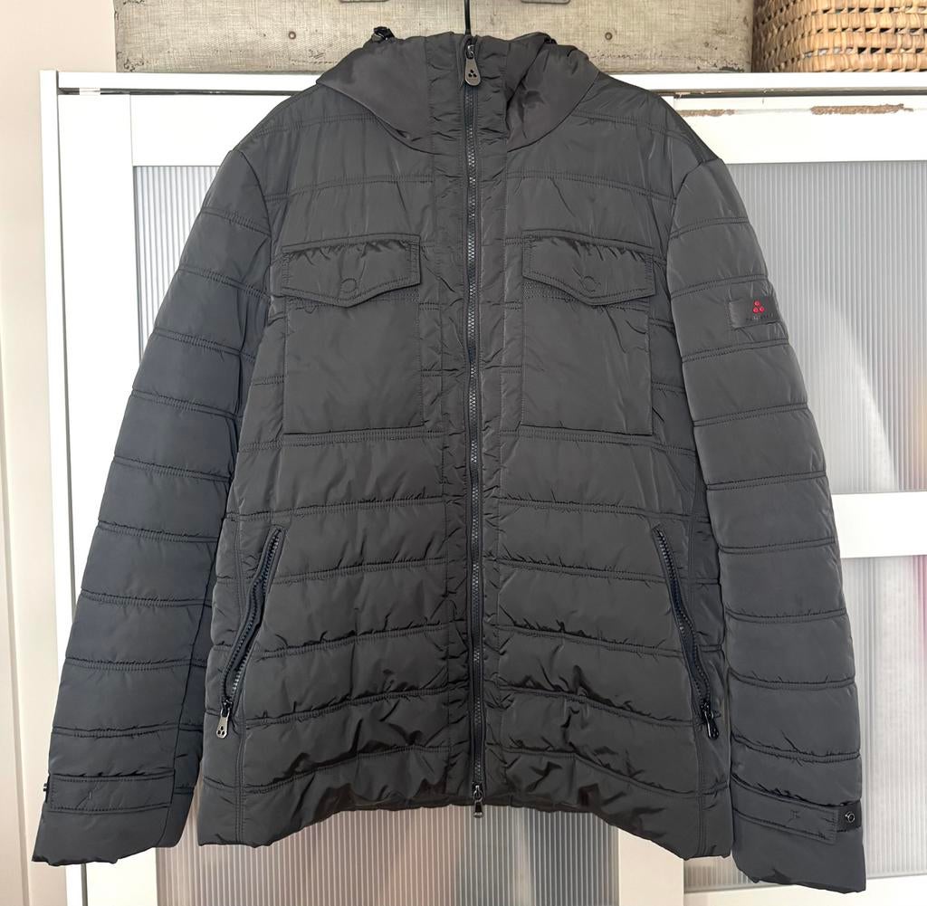 Peuterey heren jas!(NIEUWSTAAT), Kleding | Heren, Jassen | Winter, Zo goed als nieuw, Maat 52/54 (L), Grijs, Ophalen of Verzenden