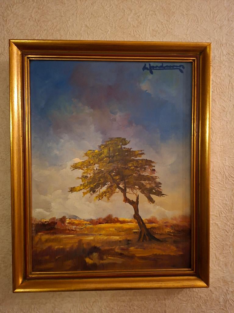 Leo Jordaens – Landschap met solitaire boom, Ophalen