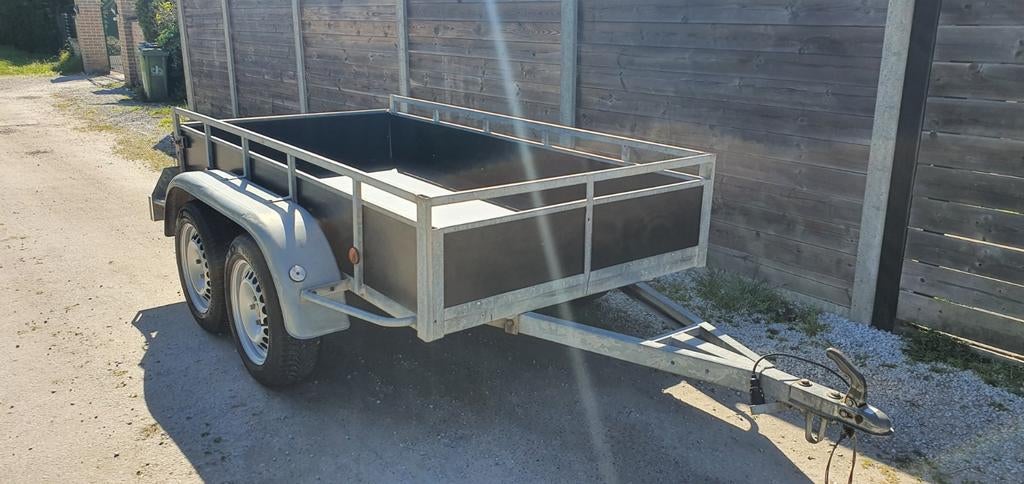 Aanhangwagen dubbelasser ongeremd, Auto diversen, Aanhangers en Bagagewagens, Ophalen