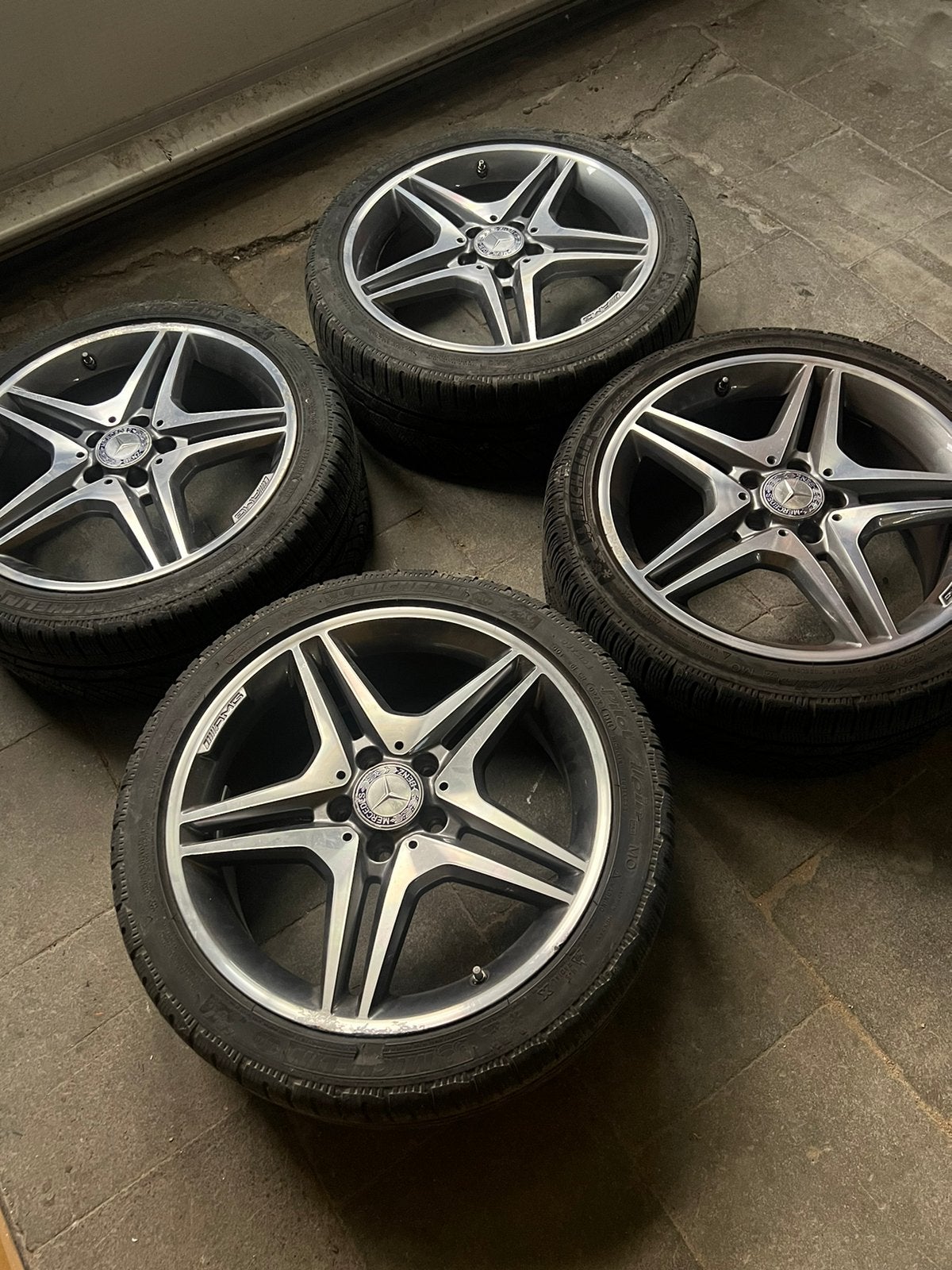 Jantes +pneu Mercedes Amg 18’´, Enlèvement, Jante(s)