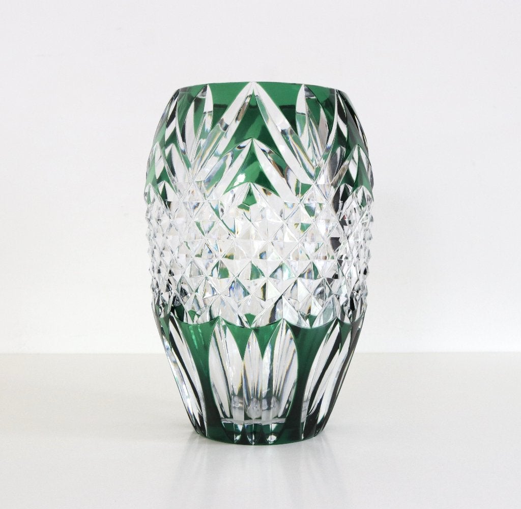Val Saint Lambert - Vase Aventin - Crystal - Kristallen vaas, Enlèvement ou Envoi