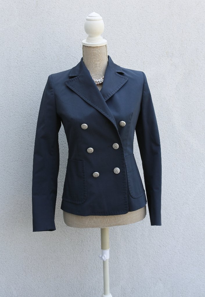 Mooie marineblauwe blazer 36, Kleding | Dames, Jasjes, Kostuums en Pakken, Ophalen of Verzenden, Zo goed als nieuw, Maat 36 (S)
